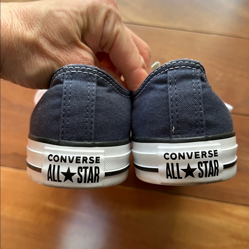 Converse Navy Sneakers Women’s 9 - Picture 3 of 7